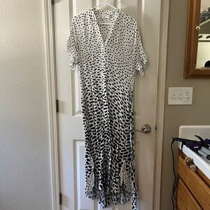 Corey Lynn Calter / Anthropologie ruffle maxi dress VGUC